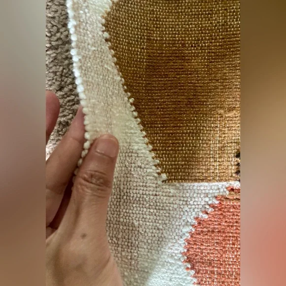 VTG Southwestern Wall Hanging Tapestry Boho Woven Wool Pottery MCM Earth Tones - Picture 7 of 11